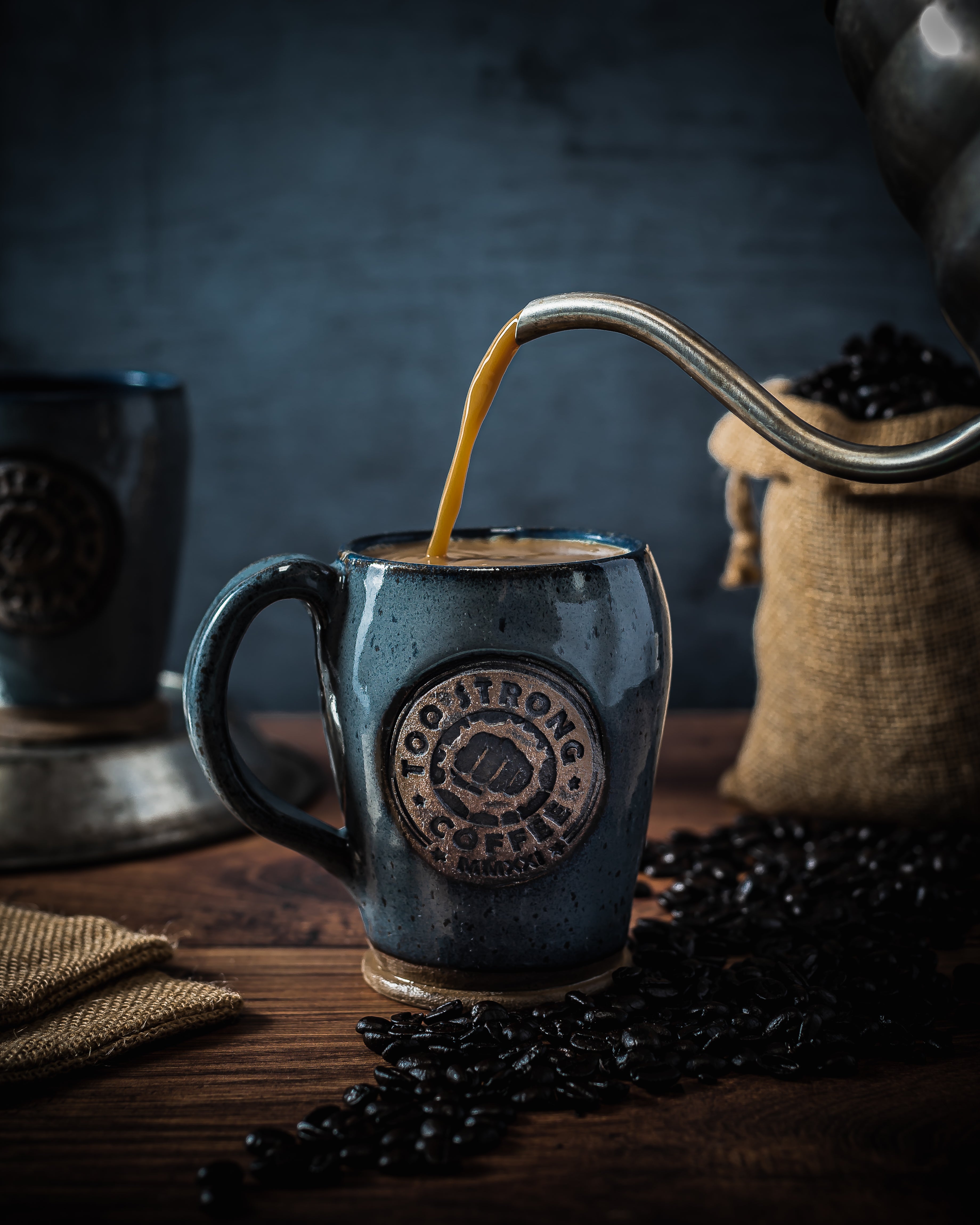 True Blue MMXXI Collector Handmade Latte Mug